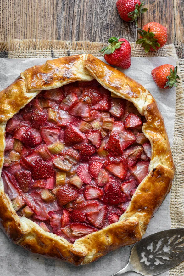 Strawberry Rhubarb Galette Recipe