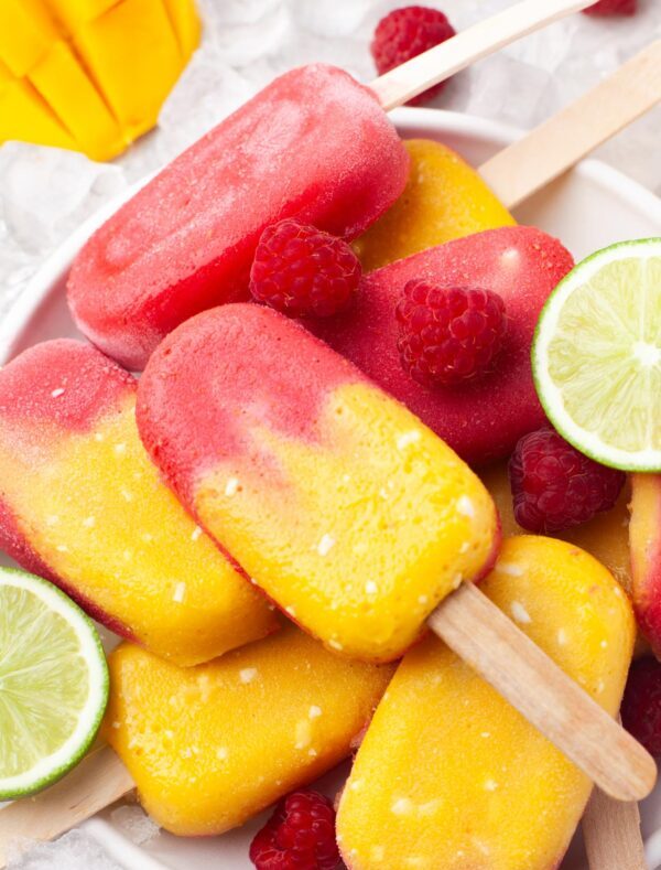 To remove, run the molds briefly under warm water and gently pull out the popsicles before serving immediately.